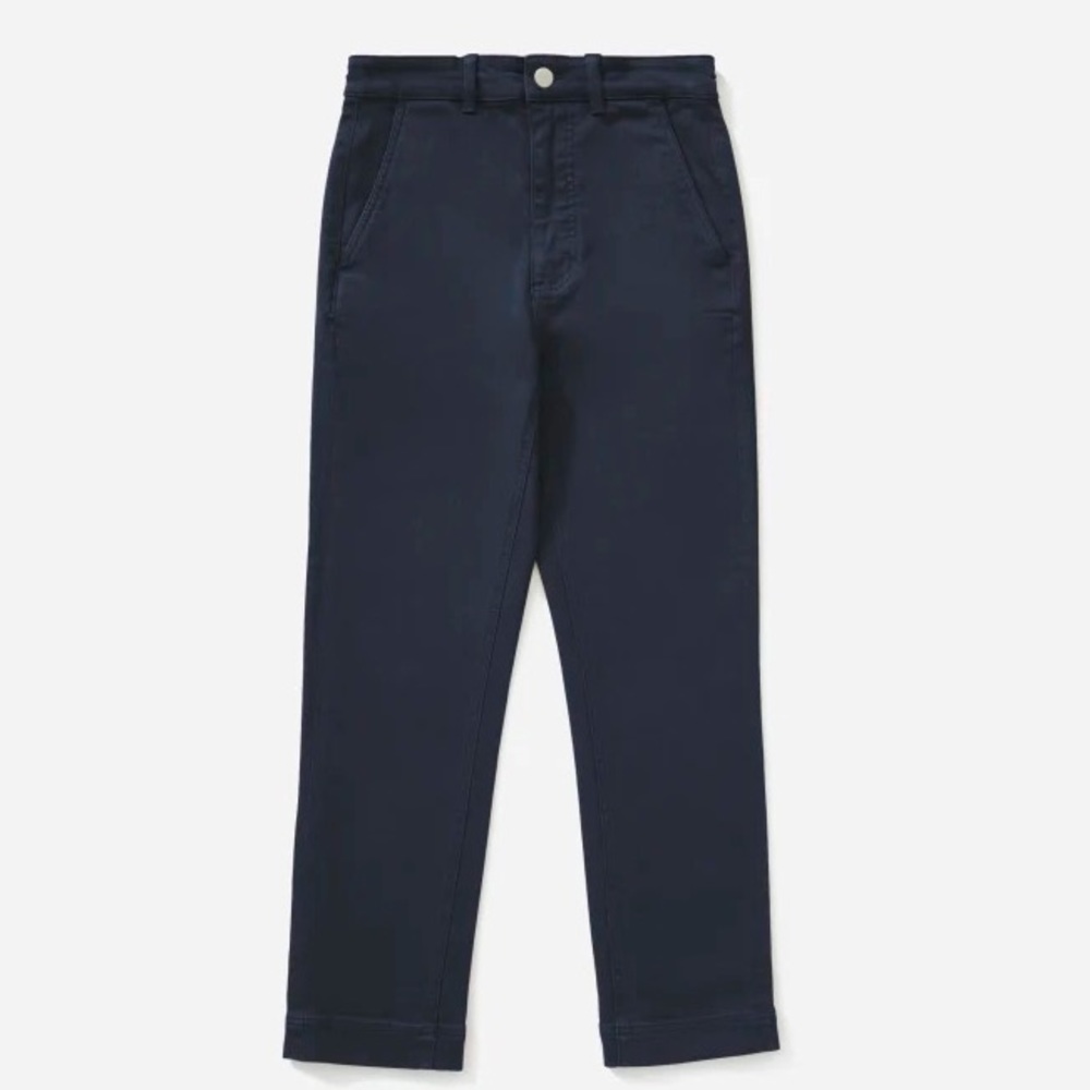 Everlane Navy Slim-Leg Crop Size 6